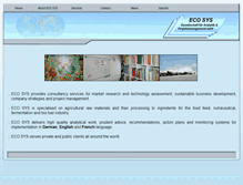 Tablet Screenshot of ecosyseurope.com